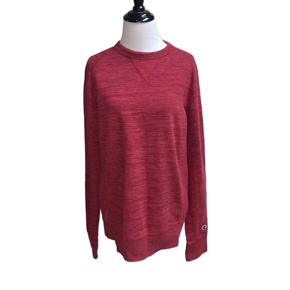 Champion Other - Champion Men's S Small Crewneck Sweater Space Dye Red Cotton Blend